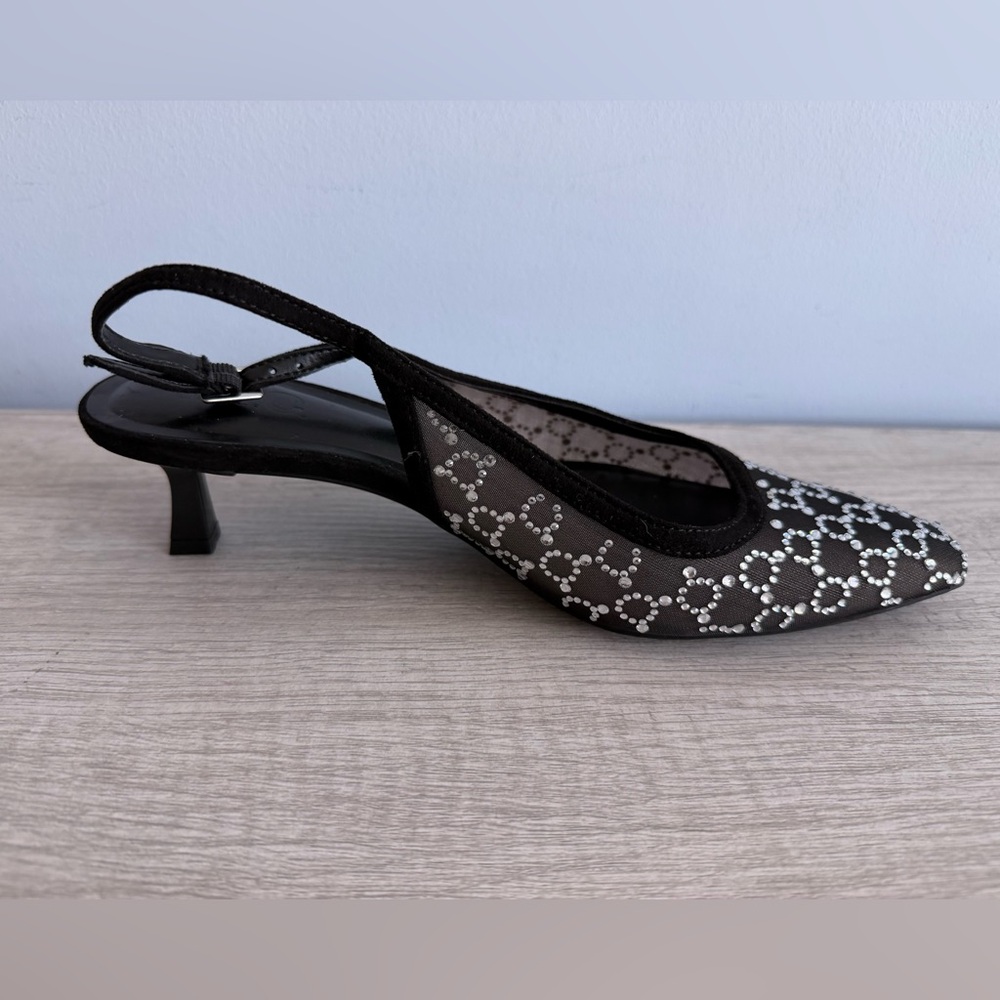I.N.C. International Concepts Women's Black Mid Heel Slingback Pumps Size 6 - Picture 3 of 9